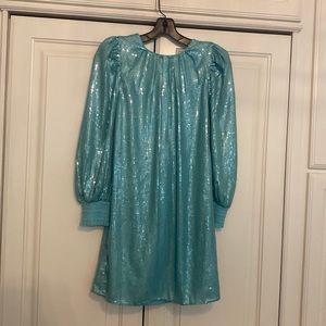 Sequin mini dress in Aline style.